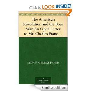 The American Revolution and the Boer War, An Open Letter to Mr 