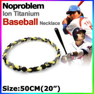 NOPROBLEM power ION BALANCE Baseball Necklace P074 b&g  