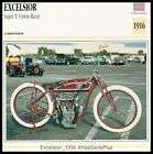 Bike Card 1916 Excelsior Super X V Twin Auto Cycle 1000