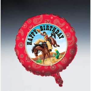Rodeo Cowboy Metallic Balloon (12pks Case)