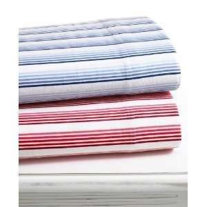  Martha Stewart Shaded Stripe Flannel Pillowcases Red
