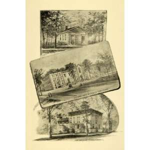  1889 Print Milwaukee Female College UWM Old College 