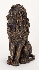 Antique Bronze Lion Statue Decor  