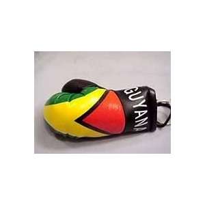  Guyana Flag Boxing Glove Key Chain 
