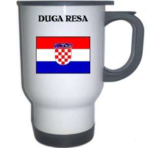  Croatia/Hrvatska   DUGA RESA White Stainless Steel Mug 