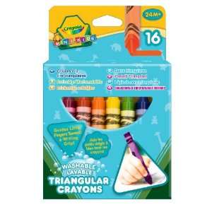   Crayola Beginnings Washable Triangular Crayons (0071662020163) Books