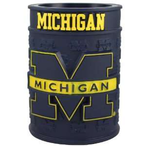    Michigan Wolverines Embossed Plastic Can Coozie