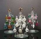 Martha Stewart 3 Mini Molded Glass Cupcakes Ornaments  