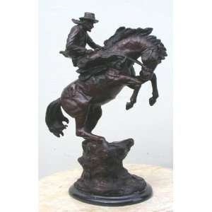   Galleries SRB47314 Cowboy with Horse Bronze