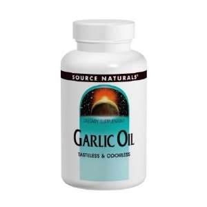  Garlic Oil 100 Softgels   Source Naturals Health 