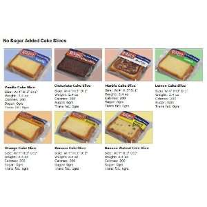 NO SUGAR ADDED CAKE SLICE   PACK OF 12 Grocery & Gourmet Food