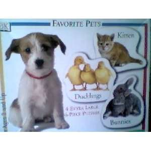  favorite pets 4 extra large 6 piece puzzles Toys & Games