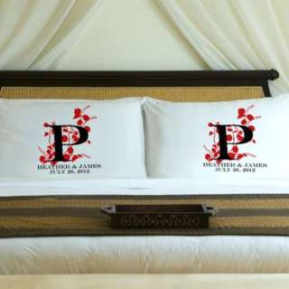 and wedding date on each pillow use personalization form below see 