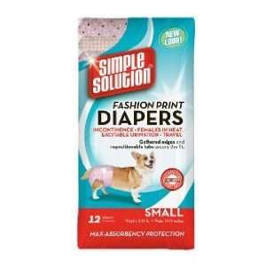 Simple Solution Fashion Disposable Diapers   Small   12 pack (Quantity 