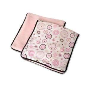   1PCDBURP Classic Classic Pink Circle Dot 2 Pieces Burp Cloth Set Baby