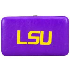  LSU Tigers Ladies Purple Embroidered Flat Wallet Sports 