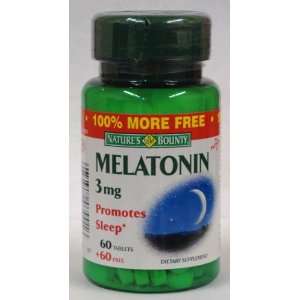  Natures Bounty Melatonin 3 Mg 120 Tablets (Pack of 3) 360 