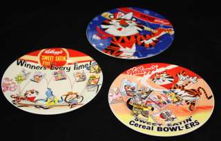   Vintage Ceramic 8 Plates ~ Tony The Tiger ~ 2006 & 2007  