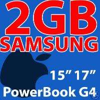 2GB RAM APPLE SAMSUNG 2G Memory PowerBook G4 12 15 17  