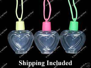 12 Heart Sand Art Necklace Craft Supplies Bottles  