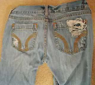 Hollister Destroyed Jeans sz 1  