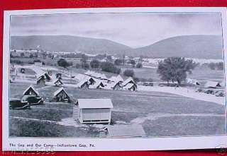 c1930 Post Card Indiantown Gap Pa Military Base  