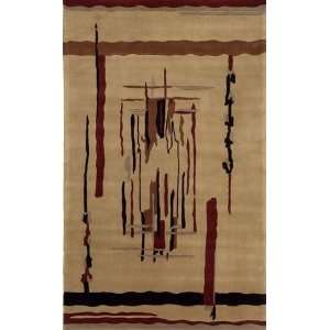  Nourison Dimensions ND 03 Beige 7 6 X 9 6 Area Rug 