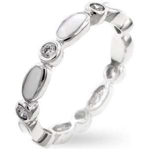  WHITE ENAMEL RING SIZES 5 10 Jewelry