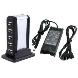 Travel Charger/ 7 port USB Hub w/ AC Adapter for Dell Inspiron 1501 