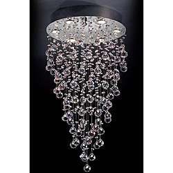 Crystal Glass Accent 6 light Pendant Lamp  