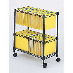 Safco Two Tier Rolling File Cart  