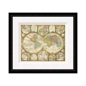  Antique World Globes Framed Giclee Print