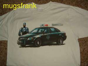 New RoboCop Movie Car Painting Style T Shirt  