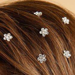 Bow Clippeez 2 Envy Prom or Wedding Austrian Crystal Hair Spirals 