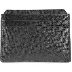 Prada Mens Leather Credit Card Holder  