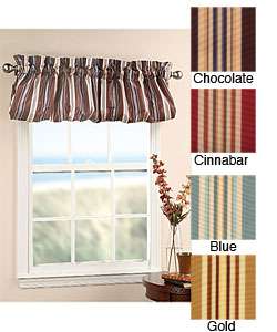 Taffeta Stripe Window Curtain Valance  