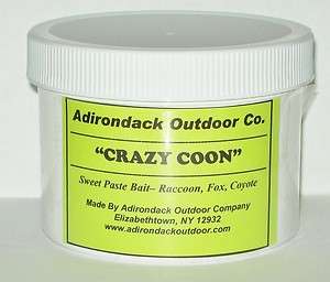 Adirondack CRAZY COON Raccoon Bait coon trapping  
