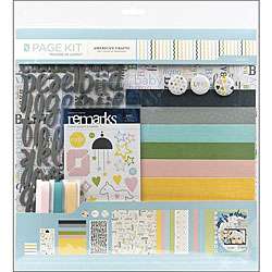 American Crafts Baby 12X12 Scrapbook Page Kit  