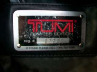 TUMI Limited Edition BLACK LEATHER BACKPACK SHOULDER BAG  