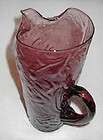 vintage purple glass pitcher  