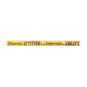    For success, attitude is as important Wall Banners Toys & Games