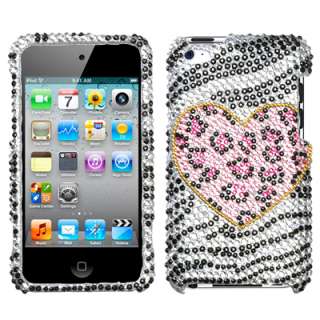   Diamante Hard Phone Cover Case FOR Apple IPOD TOUCH 4 4th PLAYFUL