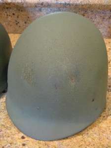 Steel Pot Helmet w/Liner and Bullet Holes Vietnam? Navy  