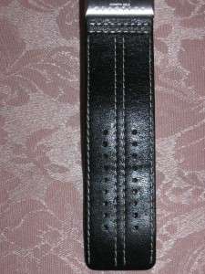 KENNETH COLE REACTION Black Leather Cuff Digital Face Wristwatch Watch 