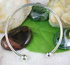 White Gold Plate Bangles fit bead charm 20cm W7138 items in 
