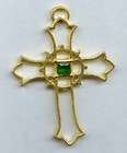 Gorham Crystal Religious Cross Christmas Ornament NIB