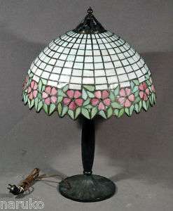   LEADED STAINED GLASS 16 HANDEL OR UNIQUE LAMP SHADE IDEAL SIZE  