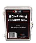 35 Count Trading Card Plastic Storage HINGED Box (1)  