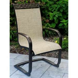  Aspen Outdoor Spring Sling Chair   Set of 6 Patio, Lawn & Garden
