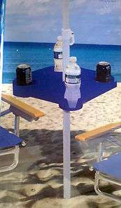 beach umbrella table fit all standard beach umbrella height adjustable 